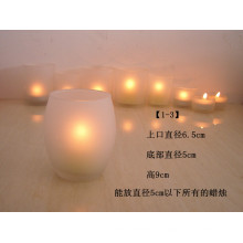 frosted glass votive candle holders/bulk candle glass holders